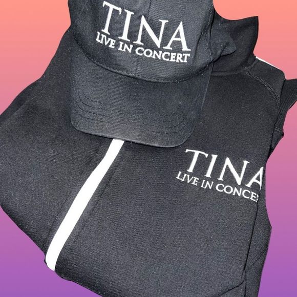 Tina Turner Live in Concert 08 Tour Full Zip Sweatshirt & Baseball Hat Large - Picture 1 of 9